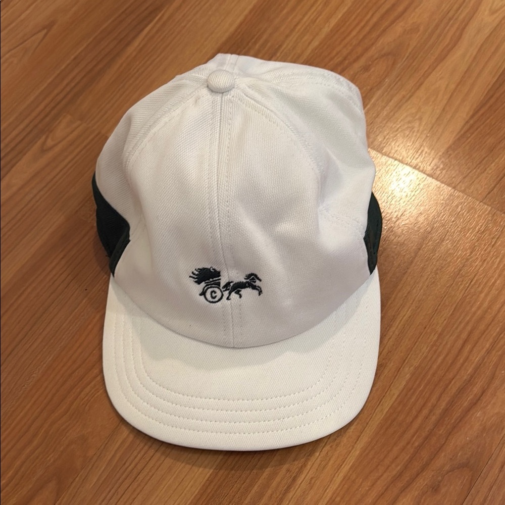 White and Black Pegasus Logo Cap
